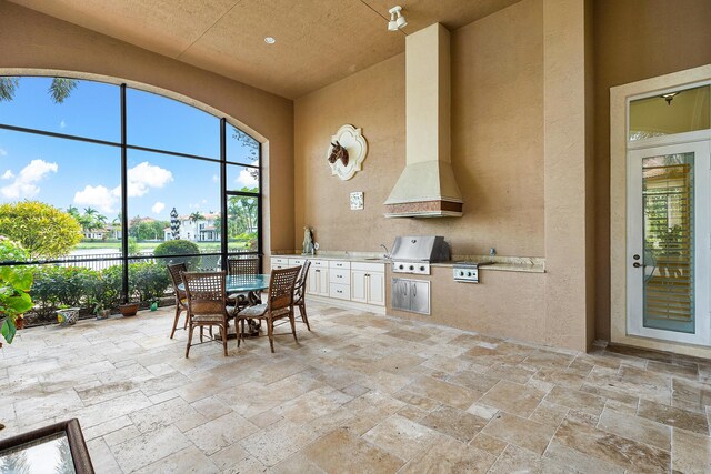 view of sunroom