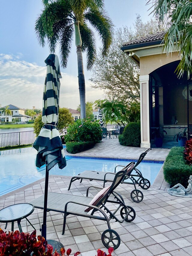 view of patio with exterior kitchen and grilling area