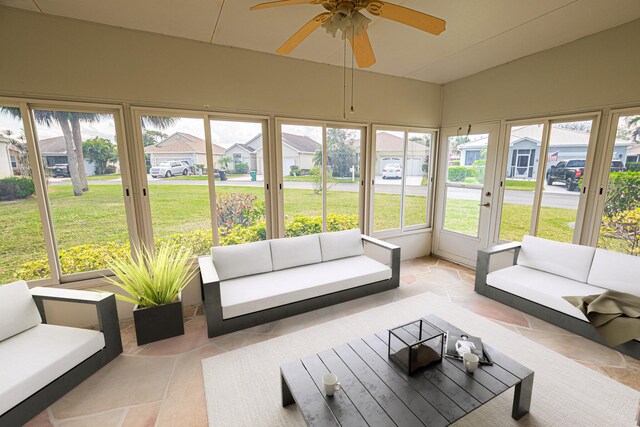 bedroom featuring ceiling fan and light hardwood / wood-style flooring