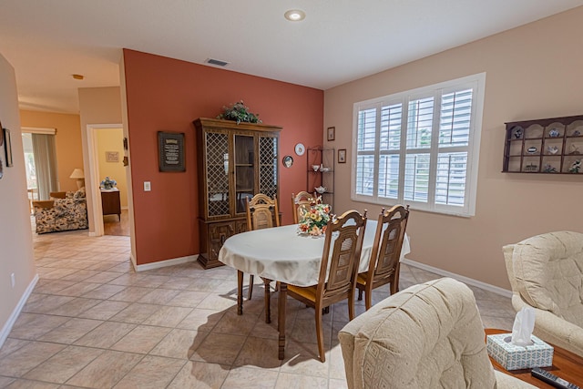 view of dining area