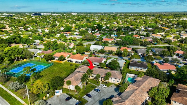 birds eye view of property