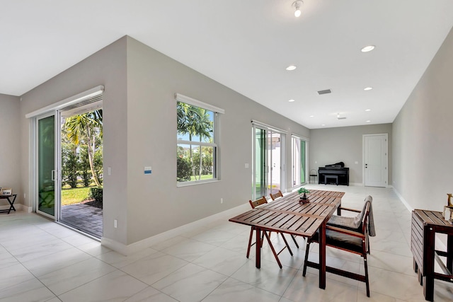 view of dining space