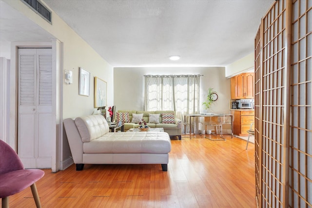 714 NE 10th St Unit 205, Hallandale Beach, FL 33009 - living room with light wood finished floors
