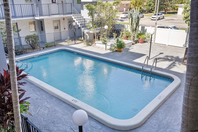 view of pool with a patio