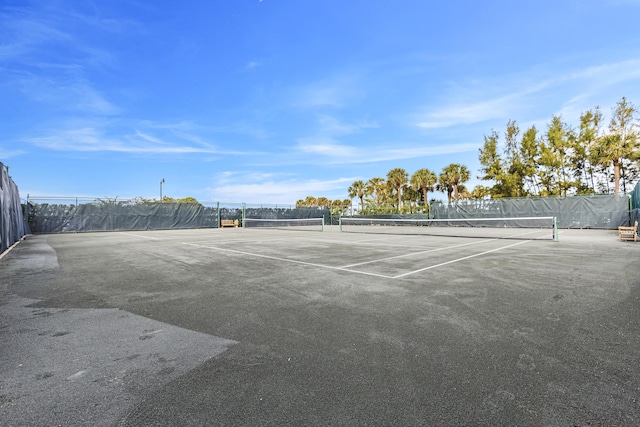 view of tennis court