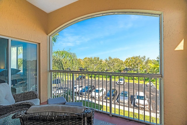 view of balcony