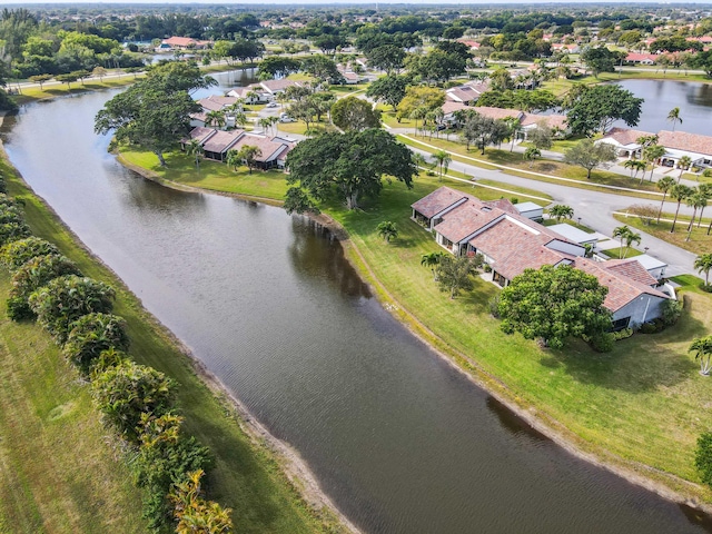 5650 Parkwalk Cir E, Boynton Beach, FL 33472 - aerial view with a residential view and a water view