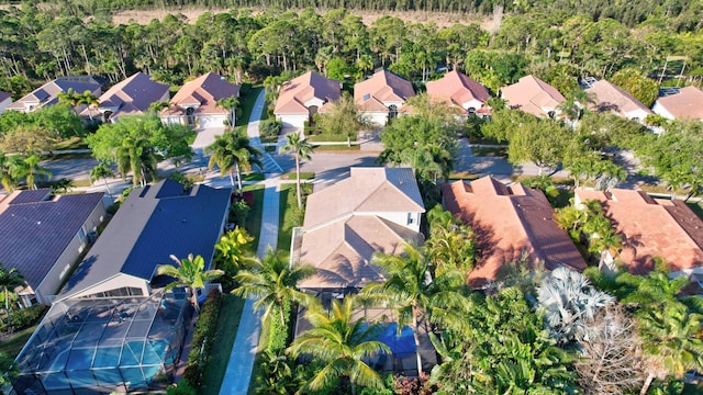 birds eye view of property featuring a residential view