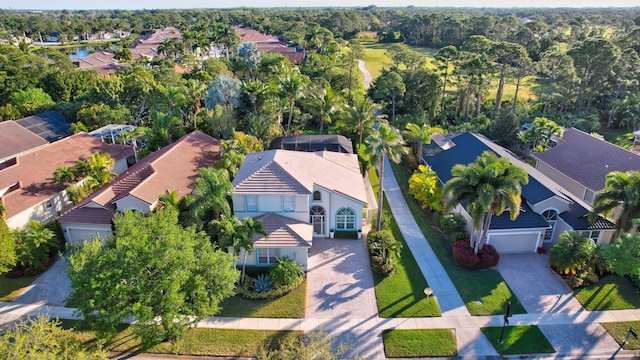 drone / aerial view featuring a residential view