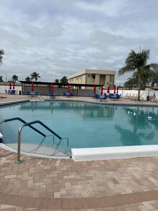 pool featuring a patio