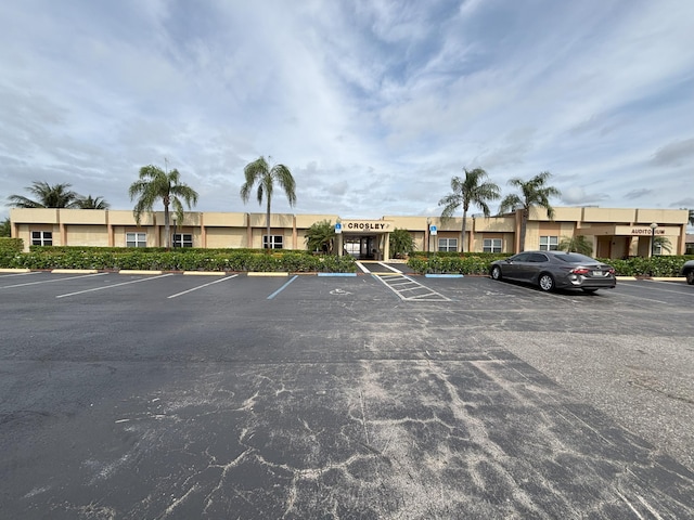 view of uncovered parking lot