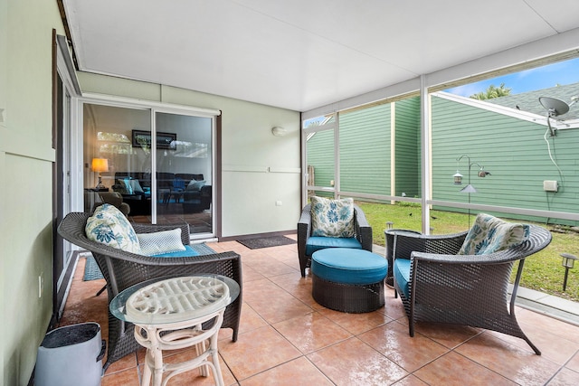 view of sunroom / solarium