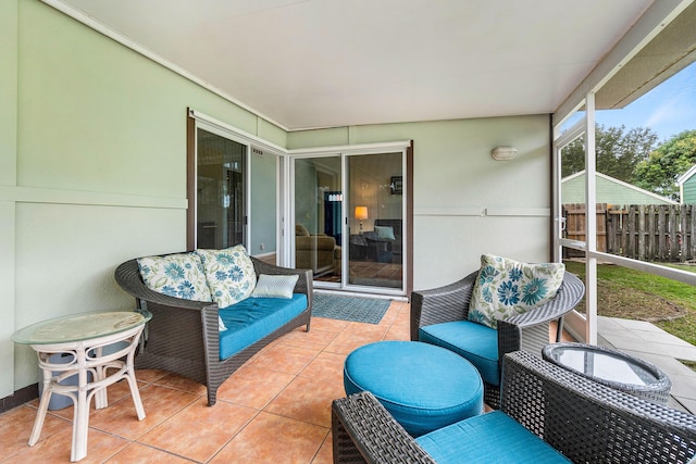 view of sunroom / solarium