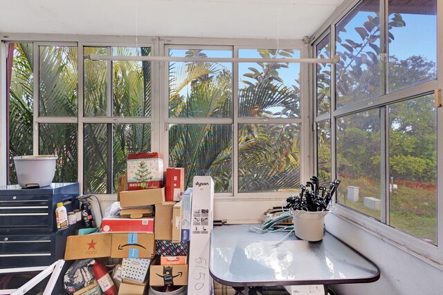 view of sunroom / solarium