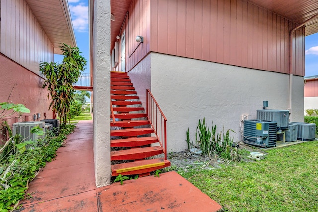 view of stairway