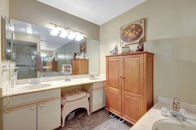 bathroom with vanity