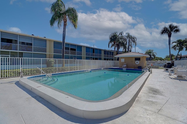 view of pool with a patio