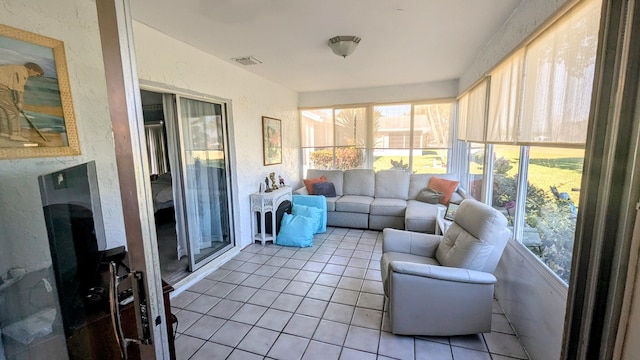 view of sunroom