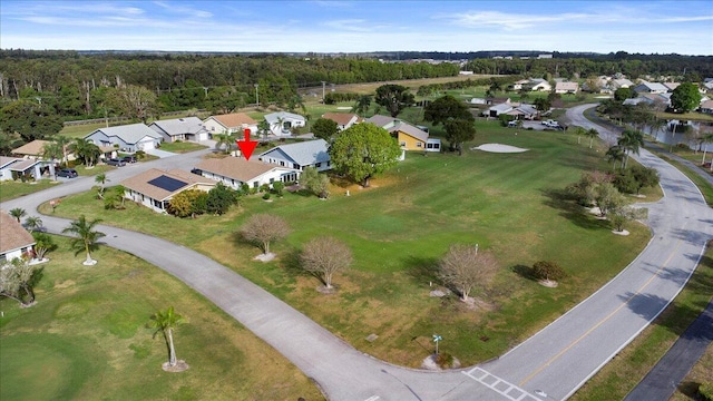 bird's eye view featuring a residential view