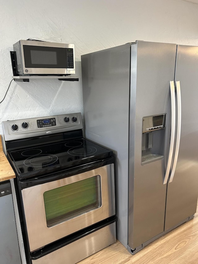 kitchen featuring appliances with stainless steel finishes