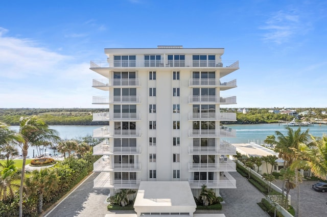 view of property featuring a water view