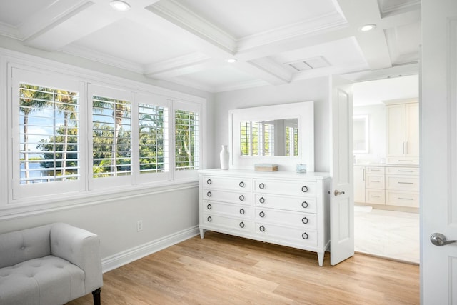 2897 SE Saint Lucie Blvd, Stuart, FL 34997 - interior space featuring coffered ceiling and beamed ceiling