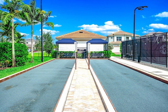 view of pool featuring a gazebo