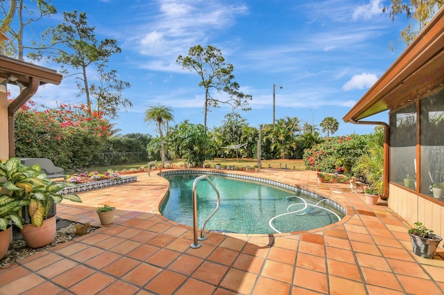 view of pool with a patio