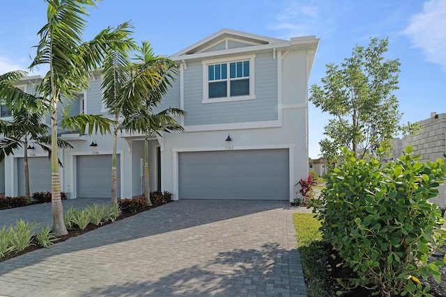 view of front of house featuring a garage