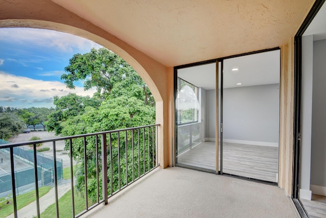 view of balcony