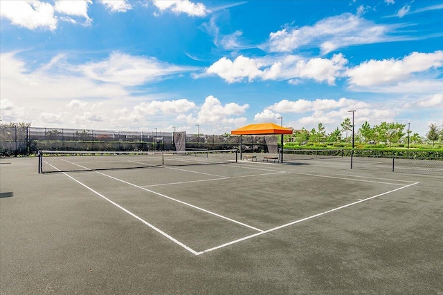 view of tennis court