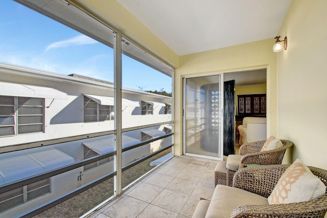 view of sunroom