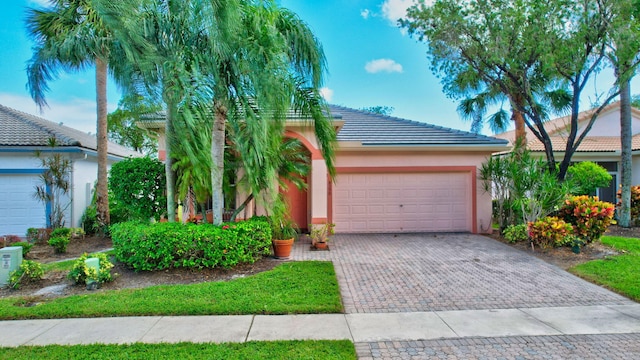 view of front of home featuring a garage