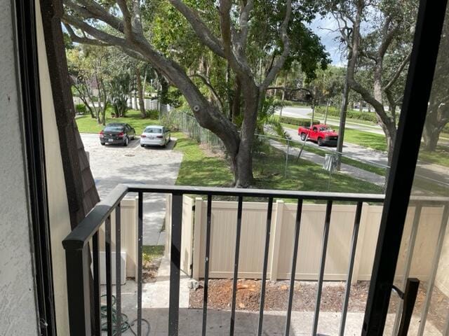 view of balcony