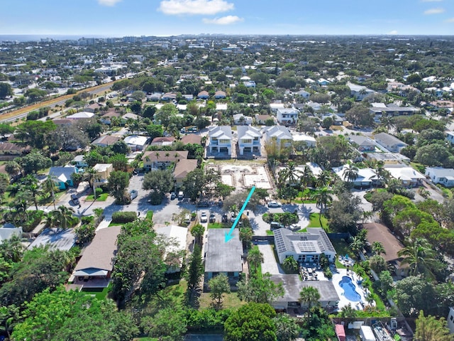 birds eye view of property