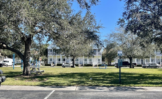 surrounding community featuring a yard