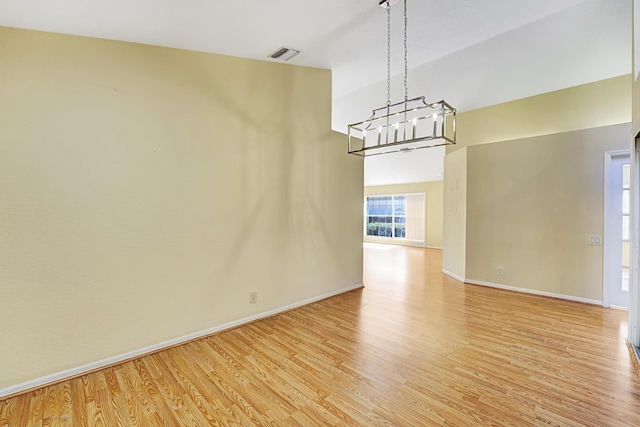 interior space with light hardwood / wood-style flooring