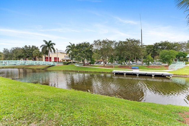 view of water feature