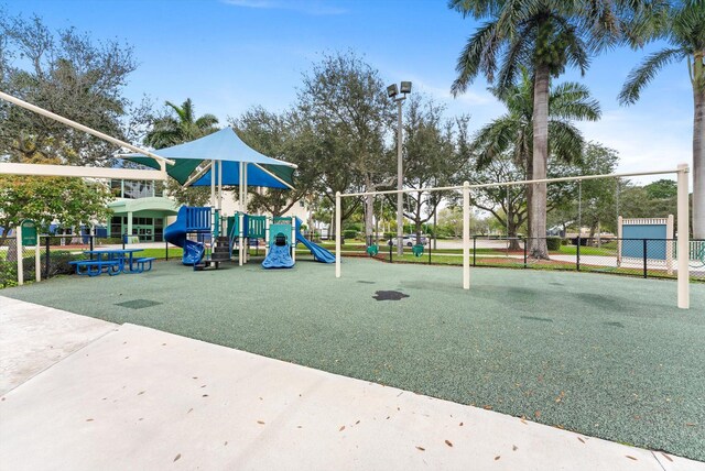 view of jungle gym