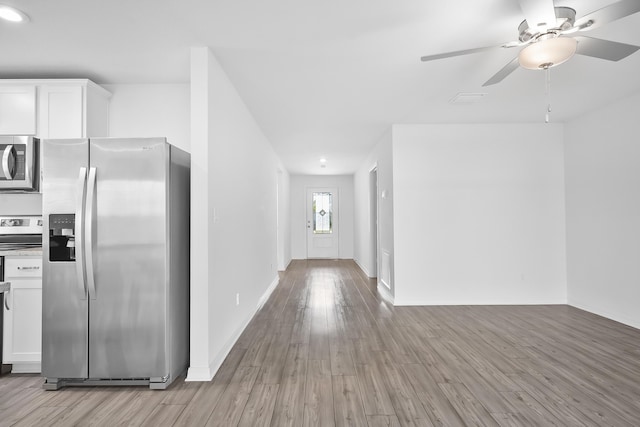 interior space with light wood-type flooring