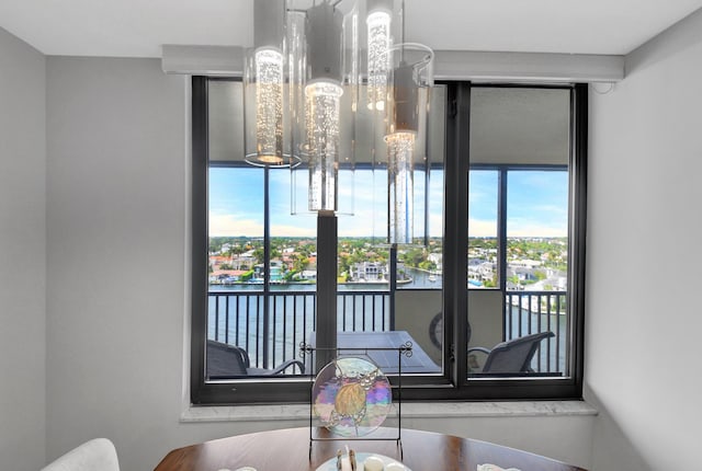 view of dining space