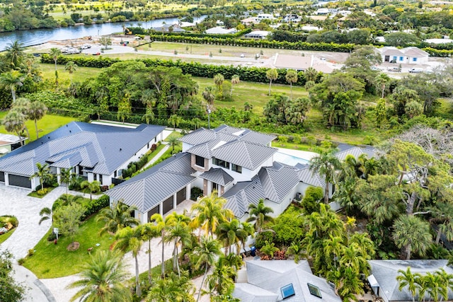 3100 Palm Dr, Delray Beach, FL 33483 - bird's eye view with a water view and a residential view