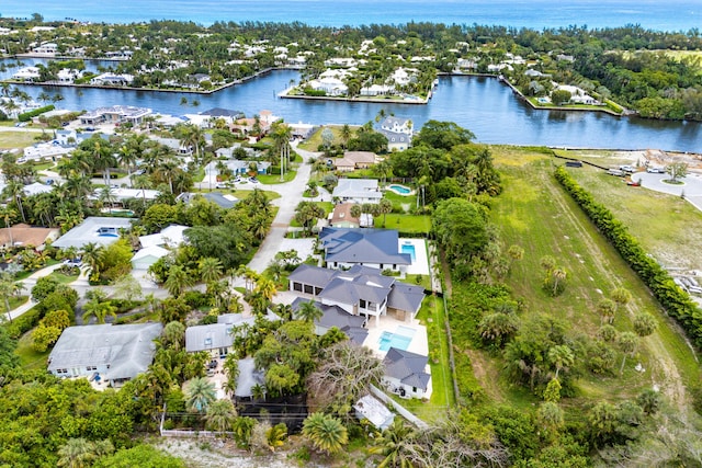 3100 Palm Dr, Delray Beach, FL 33483 - aerial view with a water view and a residential view