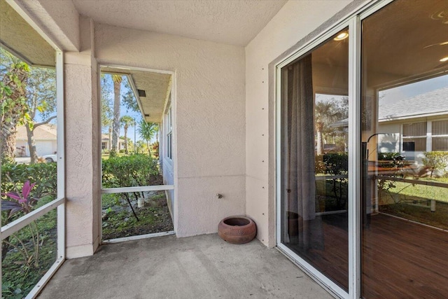 view of sunroom