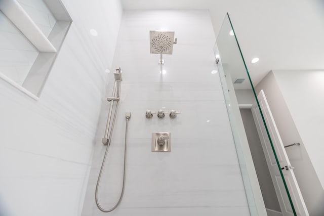 bathroom with walk in shower