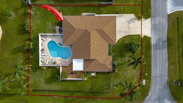 601 SE Karrigan Ter, Port Saint Lucie, FL 34983 - aerial view of property and surrounding area featuring property boundaries highlighted