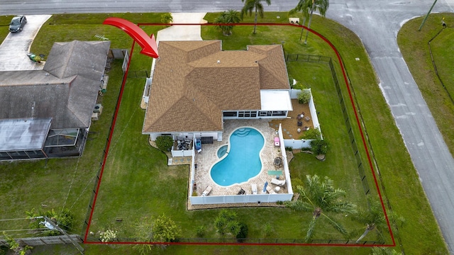 601 SE Karrigan Ter, Port Saint Lucie, FL 34983 - drone / aerial view of a pool area