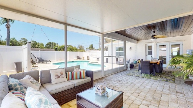 601 SE Karrigan Ter, Port Saint Lucie, FL 34983 - sunroom / solarium featuring french doors and plenty of natural light