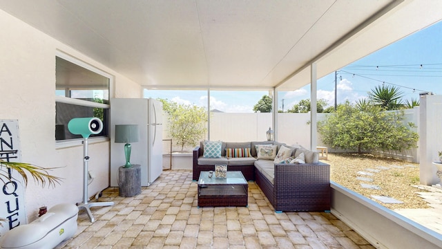 601 SE Karrigan Ter, Port Saint Lucie, FL 34983 - sunroom featuring outdoor lounge area