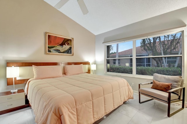 living room featuring high vaulted ceiling, light tile patterned flooring, and sink